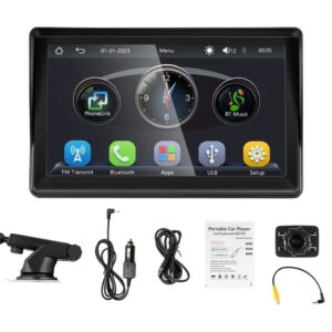 7-Inch Dual-Din Car Stereo with CarPlay & Android Auto